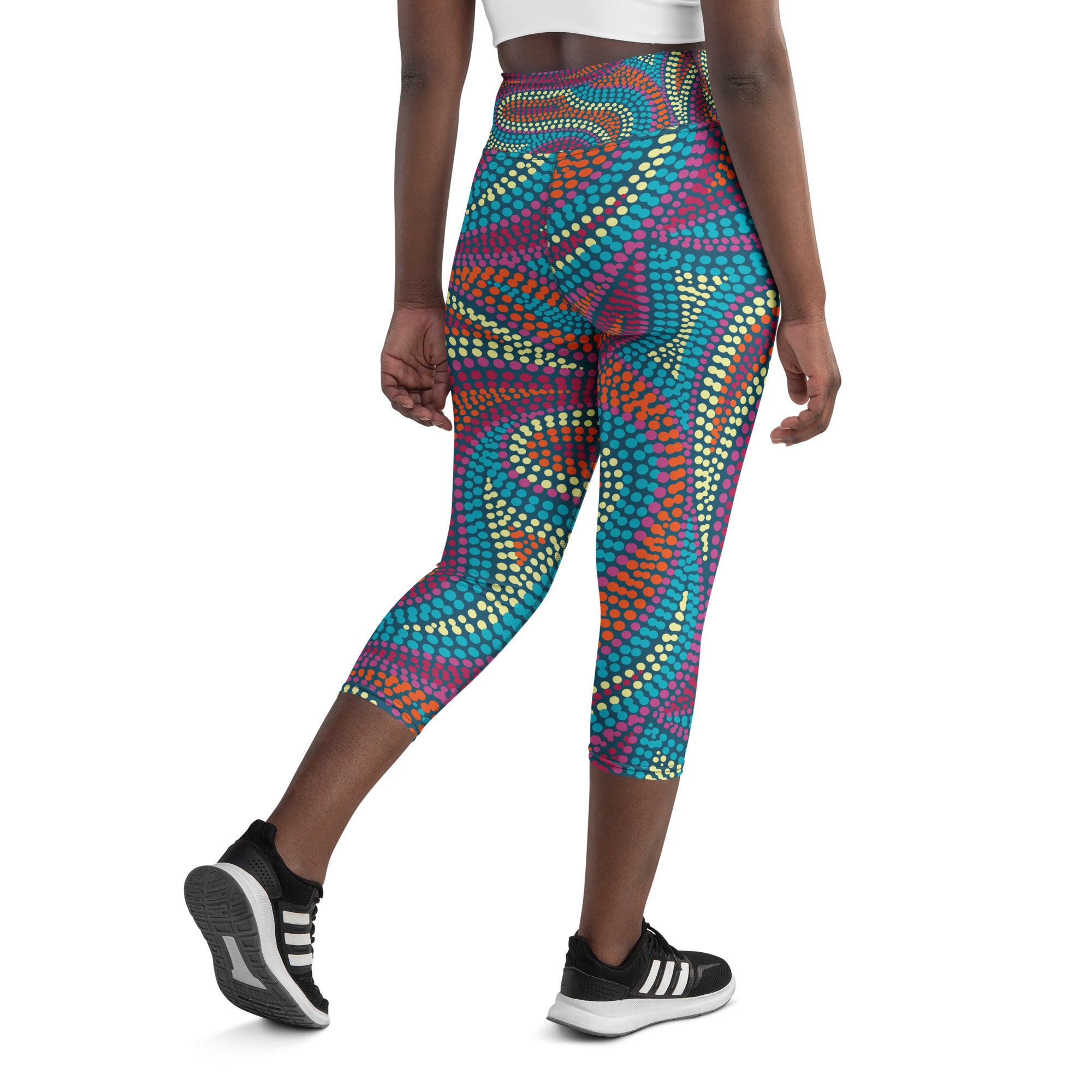 Paisley Paradise Yoga Capri Leggings